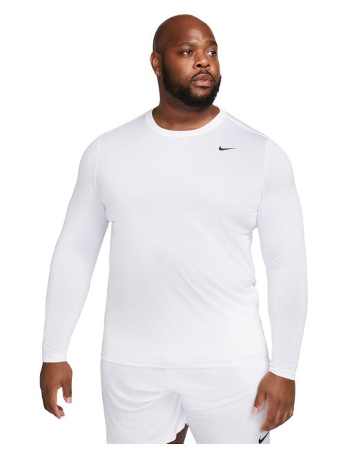 Nike Relaxed-Fit Long-Sleeve Fitness T-Shirt black