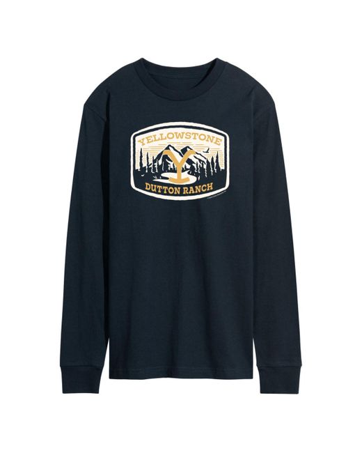 Airwaves Yellowstone Mountain Scene Long Sleeve T-shirt