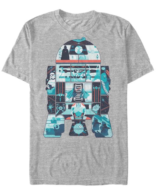 Fifth Sun Star Wars Classic R2-D2 Behind The Scenes Short Sleeve T-Shirt