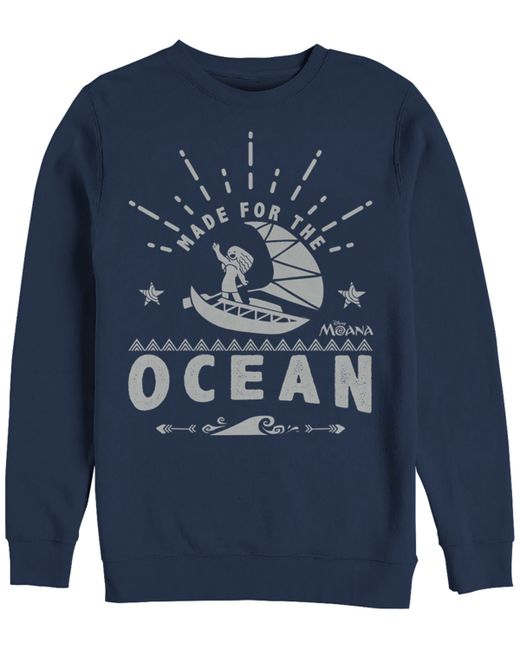 Fifth Sun Disney Moana Made for the Ocean Crewneck Fleece