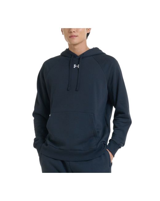 Under Armour Rival Logo Embroidered Fleece Hoodie Wht