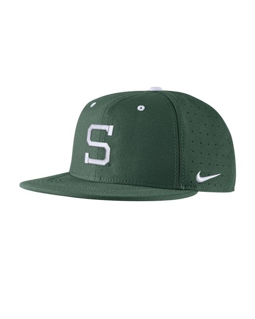 Nike Michigan State Spartans Aero True Baseball Performance Fitted Hat