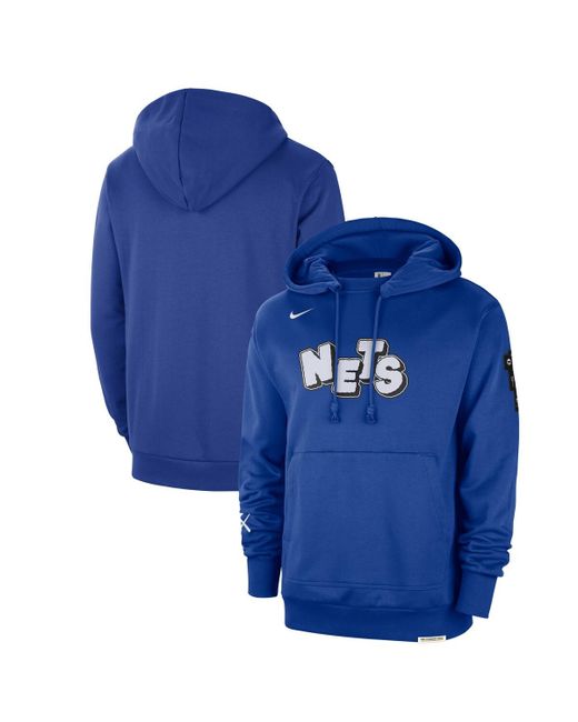 Nike Distressed Brooklyn Nets 2023/24 City Edition Courtside Standard Issue Pullover Hoodie