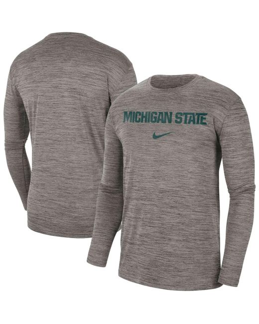 Nike Michigan State Spartans Team Velocity Performance Long Sleeve T-shirt