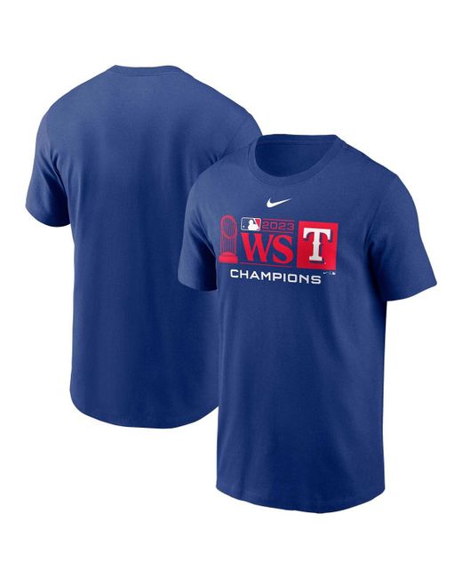 Nike Texas Rangers 2023 World Series Champions Trophy Lock Up T-shirt