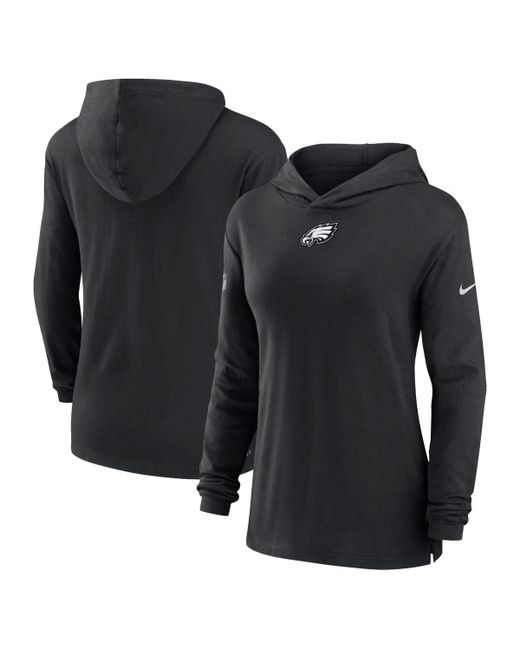 Nike Philadelphia Eagles Sideline Performance Long Sleeve Hoodie T-shirt