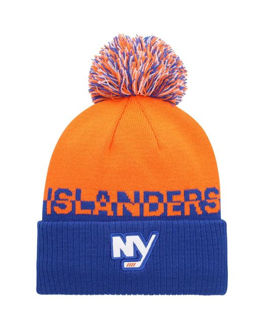 Adidas Royal New York Islanders Cold.Rdy Cuffed Knit Hat with Pom