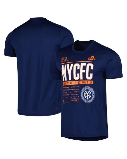 Adidas New York City Fc Club Dna Performance T-shirt