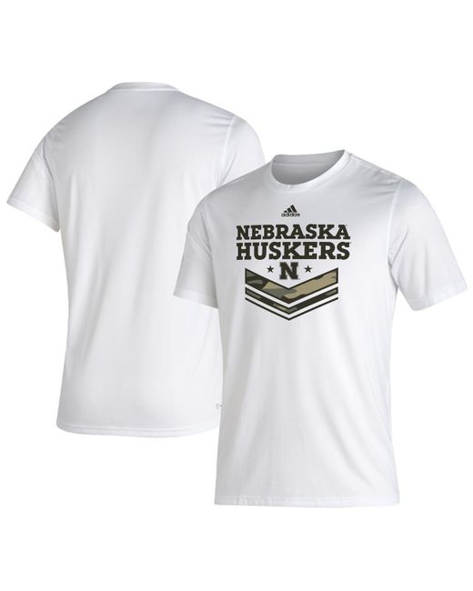 Adidas Nebraska Huskers Military-Inspired Appreciation Creator T-shirt