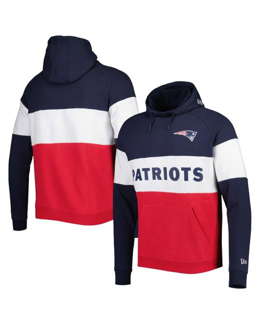 New Era New England Patriots Colorblock Current Pullover Hoodie