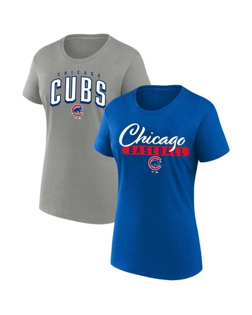 Profile Chicago Cubs Plus 2-Pack Scoop Neck T-shirt Set