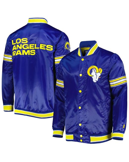 Starter Los Angeles Rams Midfield Satin Full-Snap Varsity Jacket