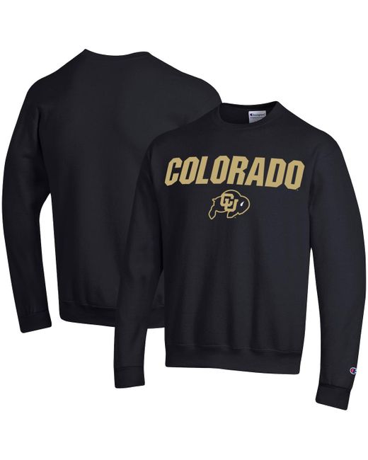 Champion Colorado Buffaloes Straight Over Logo Powerblend Pullover Sweatshirt