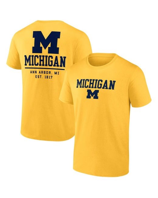 Fanatics Michigan Wolverines Game Day 2-Hit T-shirt