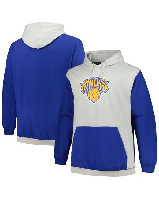 Fanatics Silver New York Knicks Big and Tall Primary Arctic Pullover Hoodie