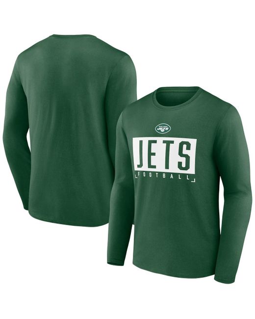 Fanatics New York Jets Stack The Box Long Sleeve T-shirt