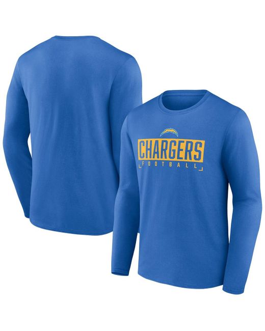 Fanatics Los Angeles Chargers Big and Tall Wordmark Long Sleeve T-shirt