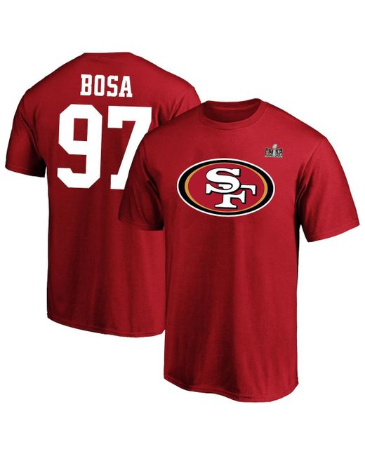 Fanatics Nick Bosa San Francisco 49ers Super Bowl Lviii Big and Tall Player Name Number T-shirt