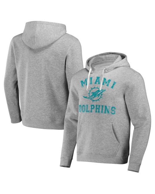Fanatics Nfl x Darius Rucker Collection by Distressed Miami Dolphins Coaches Pullover Hoodie