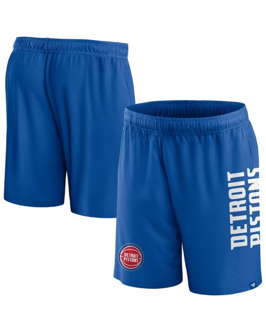 Fanatics Detroit Pistons Post Up Mesh Shorts