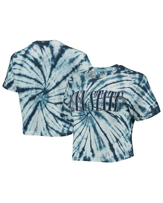 Pressbox Penn State Nittany Lions Showtime Tie-Dye Crop T-shirt