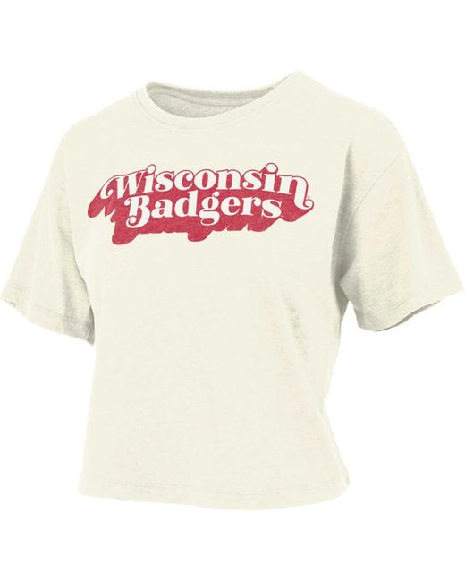 Pressbox Wisconsin Badgers Vintage-Inspired Easy T-shirt