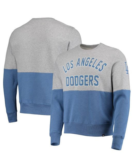 '47 Brand 47 Heathered Royal Los Angeles Dodgers Two-Toned Team Pullover Sweatshirt