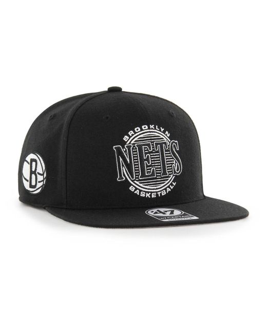 '47 Brand 47 Brand Brooklyn Nets High Post Captain Snapback Hat