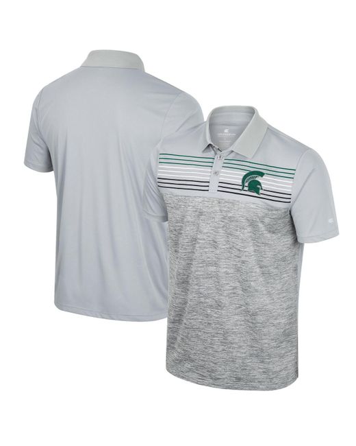 Colosseum Michigan State Spartans Cybernetic Polo Shirt