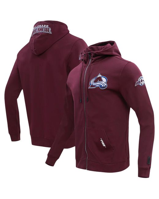 Pro Standard Colorado Avalanche Classic Chenille Full-Zip Hoodie Jacket