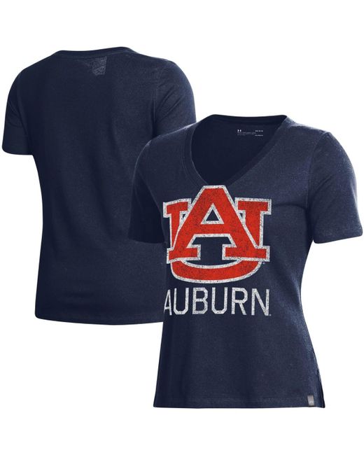 Under Armour Auburn Tigers Logo Performance V-Neck T-shirt