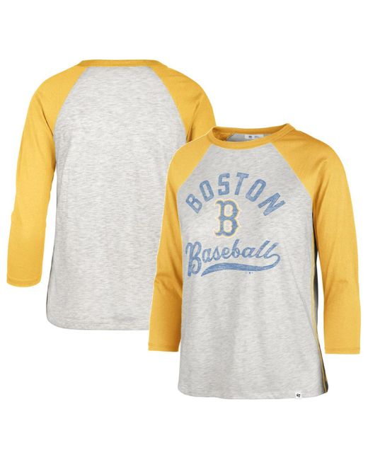 '47 Brand 47 Brand Boston Red Sox City Connect Retro Daze Ava Raglan 3/4-Sleeve T-shirt