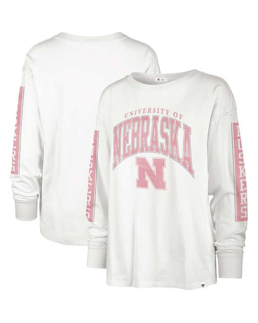 '47 Brand 47 Brand Nebraska Huskers Statement Soa 3-Hit Long Sleeve T-shirt