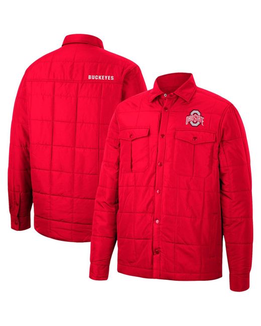 Colosseum Ohio State Buckeyes Detonate Quilted Full-Snap Jacket