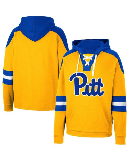 Colosseum Pitt Panthers Lace-Up 4.0 Pullover Hoodie