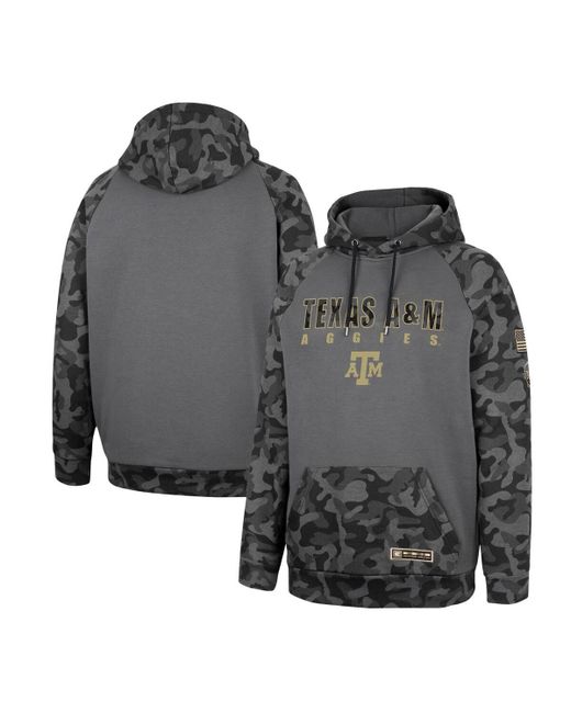 Colosseum Texas A Aggies Oht Military-Inspired Appreciation Camo Stack Raglan Pullover Hoodie
