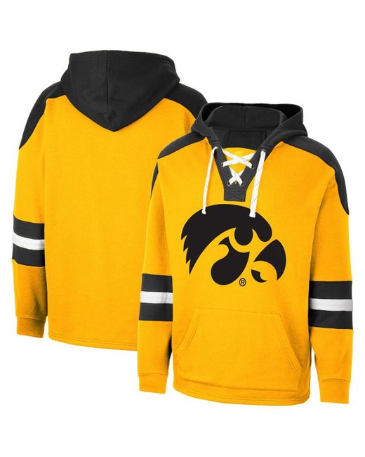 Colosseum Iowa Hawkeyes Lace-Up 4.0 Pullover Hoodie