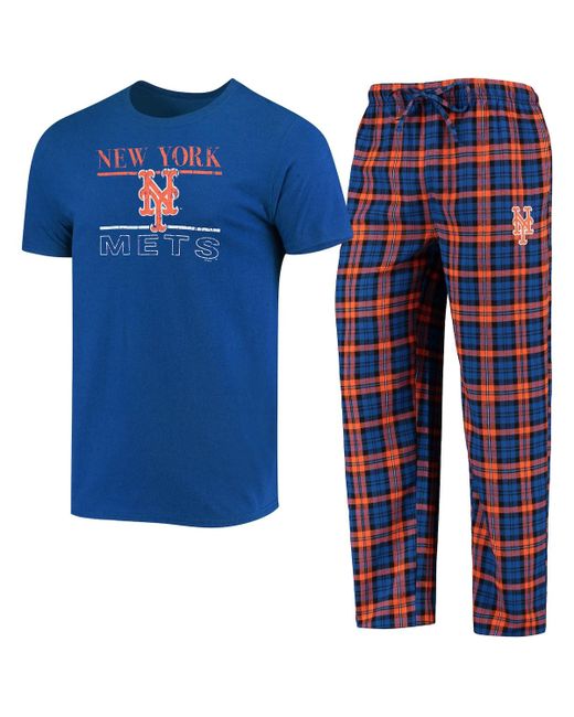 Concepts Sport New York Mets Lodge T-shirt and Pants Sleep Set