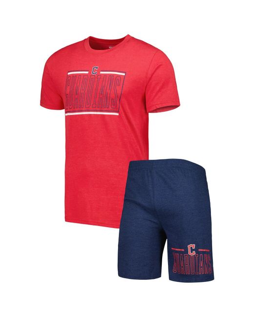 Concepts Sport Red Cleveland Guardians Meter T-shirt and Shorts Sleep Set