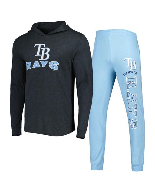 Concepts Sport Heather and Charcoal Tampa Bay Rays Meter Hoodie Joggers Set