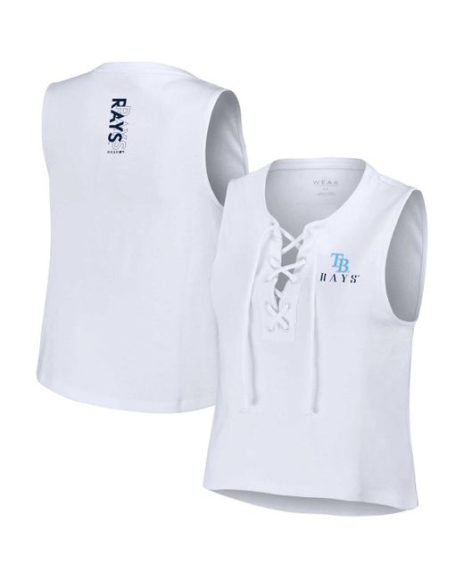 Wear By Erin Andrews Tampa Bay Rays Lace-Up Tank Top