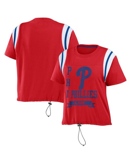 Wear By Erin Andrews Philadelphia Phillies Cinched Colorblock T-shirt