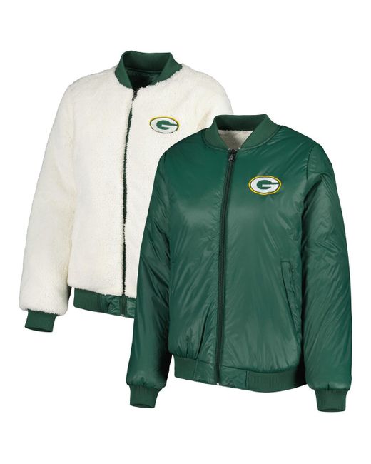 G-iii 4her By Carl Banks and Bay Packers Switchback Reversible Full-Zip Jacket
