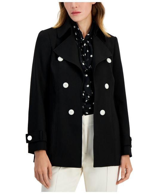 AK Anne Klein Double-Breasted Trench Coat Created for