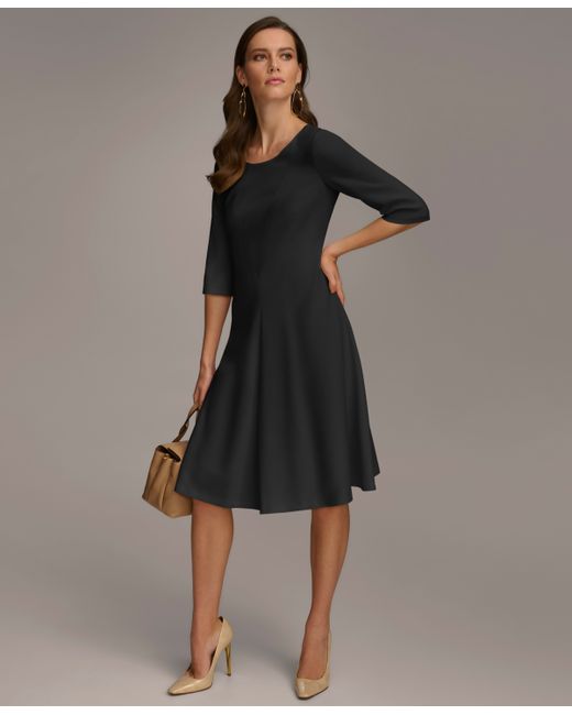 Donna Karan Structured A-Line Dress