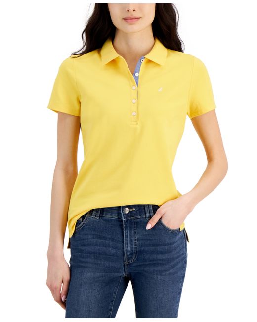Nautica Jeans Short-Sleeve Polo-Collar Shirt
