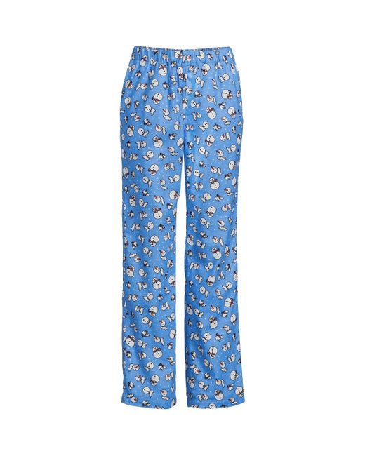 Lands' End Petite Print Flannel Pajama Pants