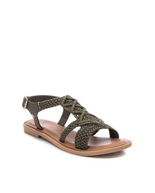 Xti Braided Strap Flat Sandals By