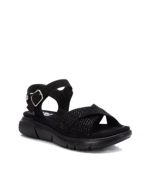 Xti Flat Suede Sandals By