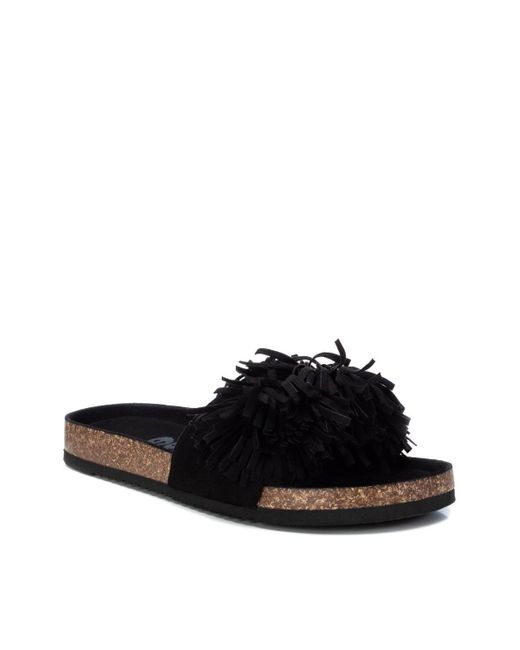 Xti Suede Flat Sandals By